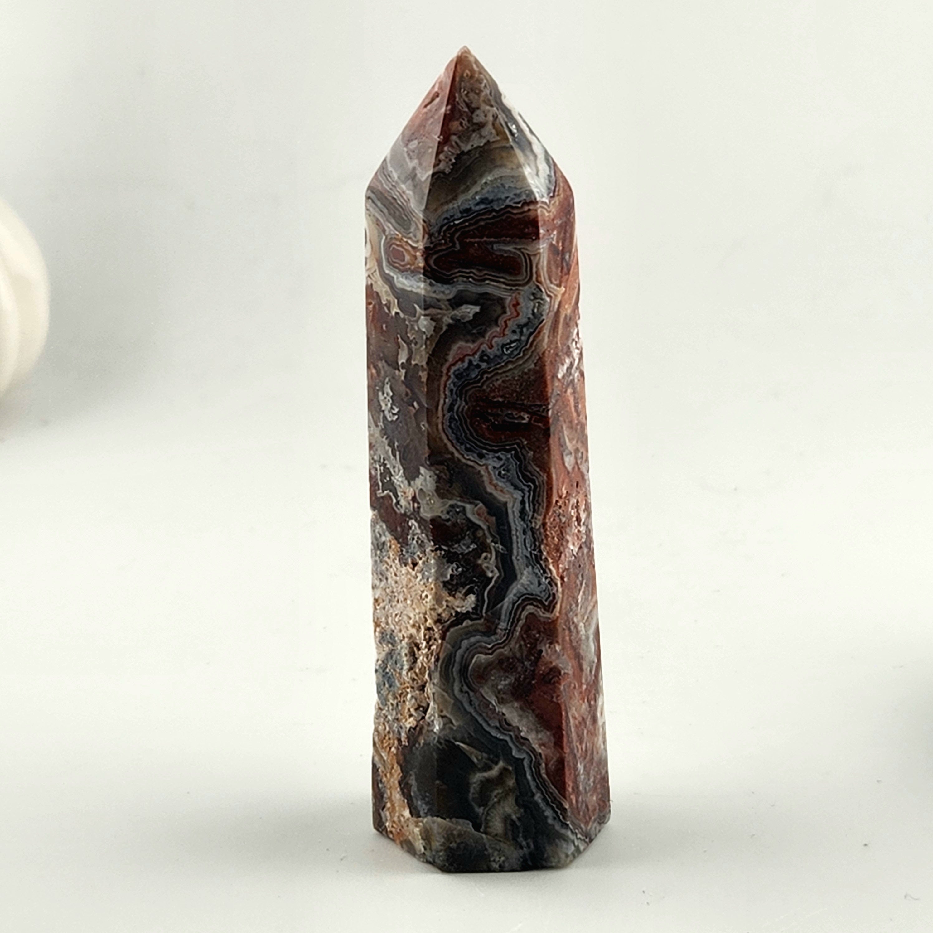 Mexican Crazy Lace Agate Tower