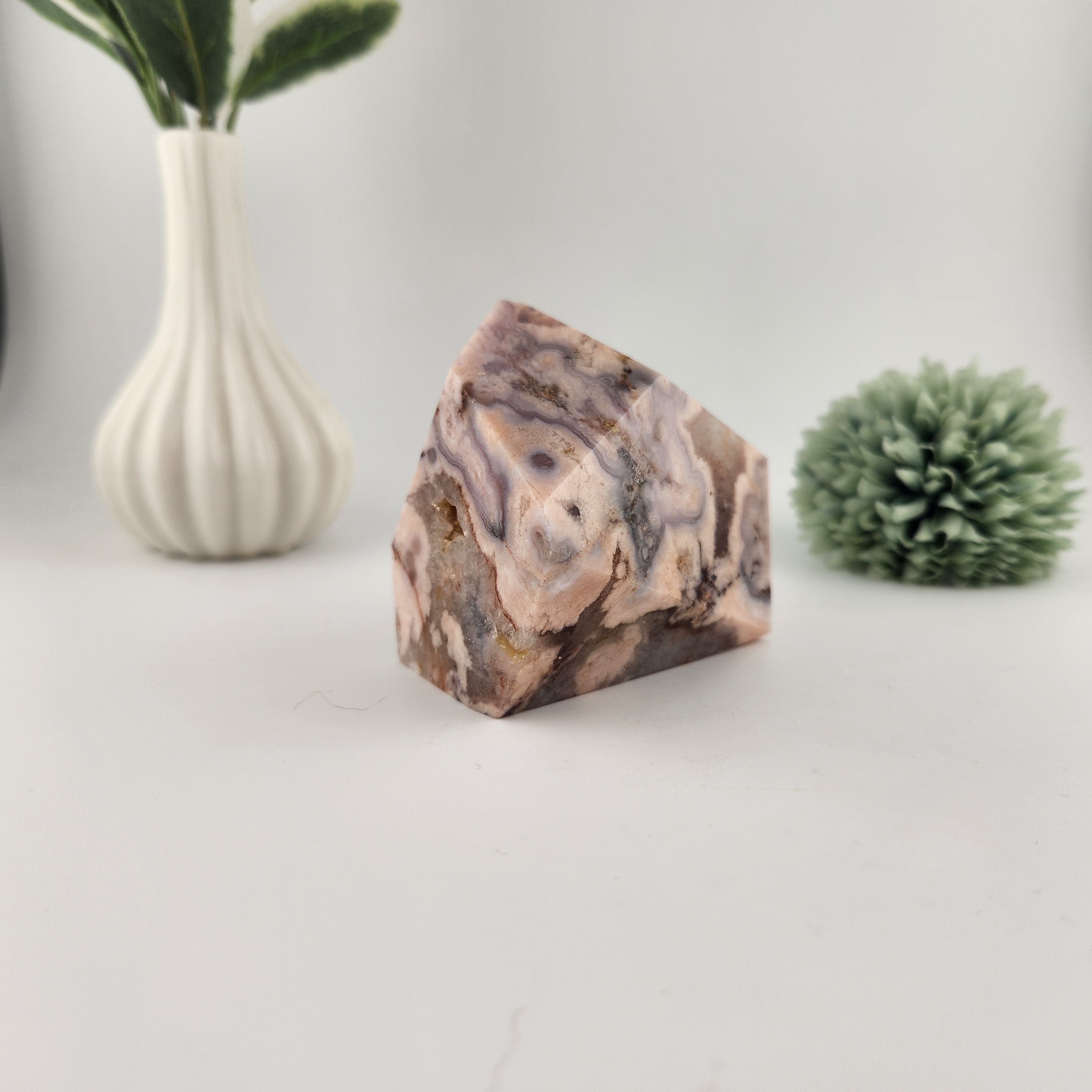 Purple + Pink Flower Agate Freeform