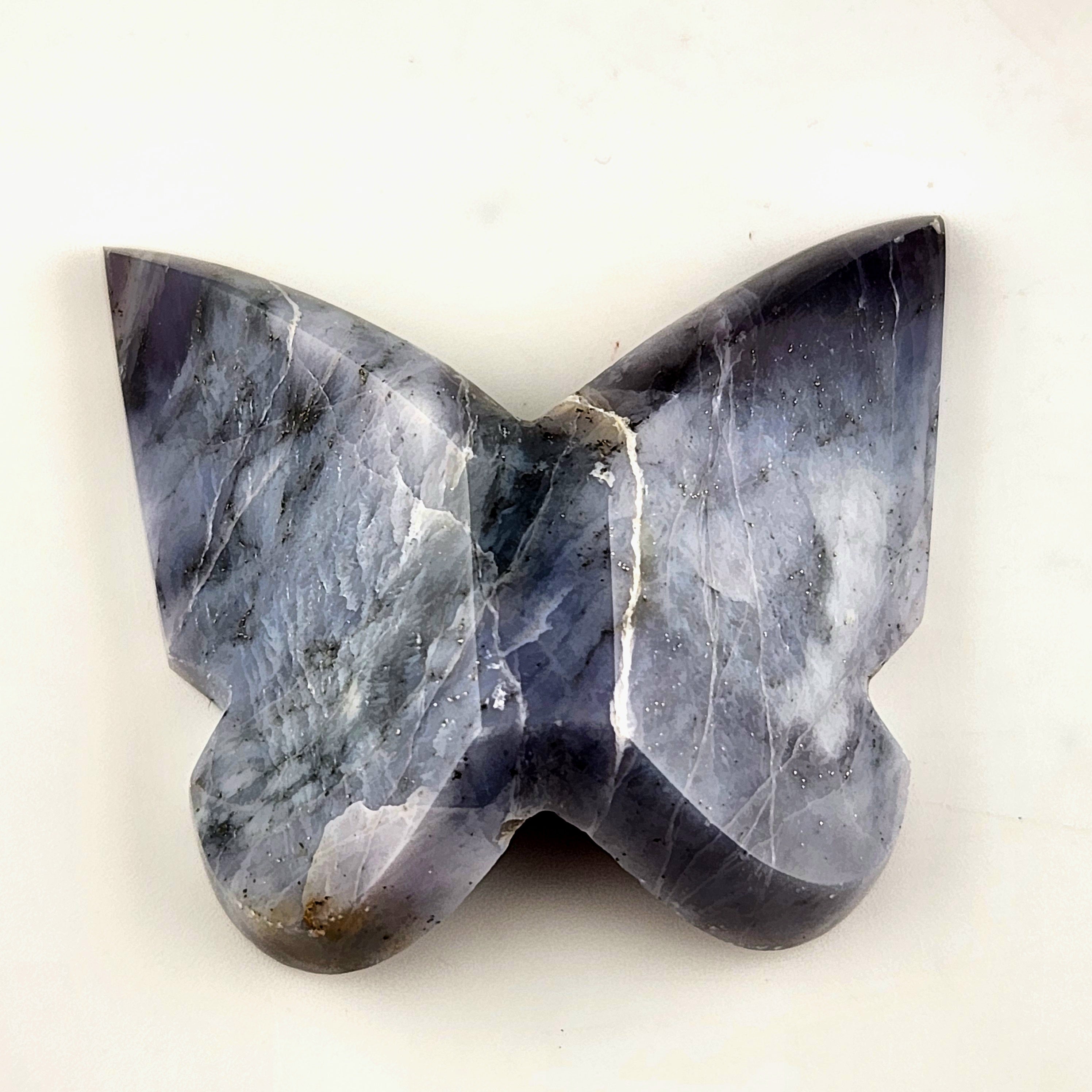 Purple Chalcedony 3D Butterfly