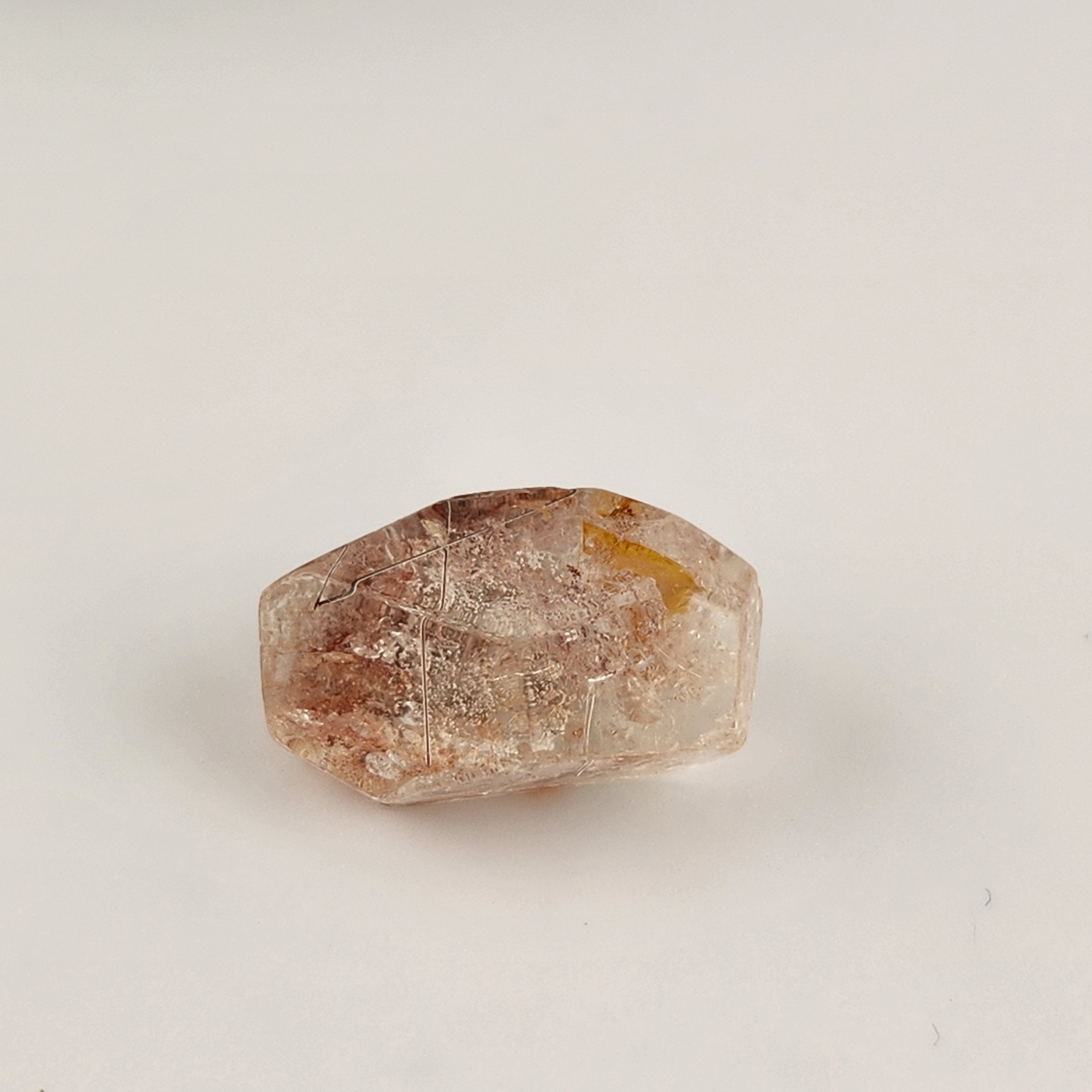 Mini Silver + Black Rutile Quartz Freeform