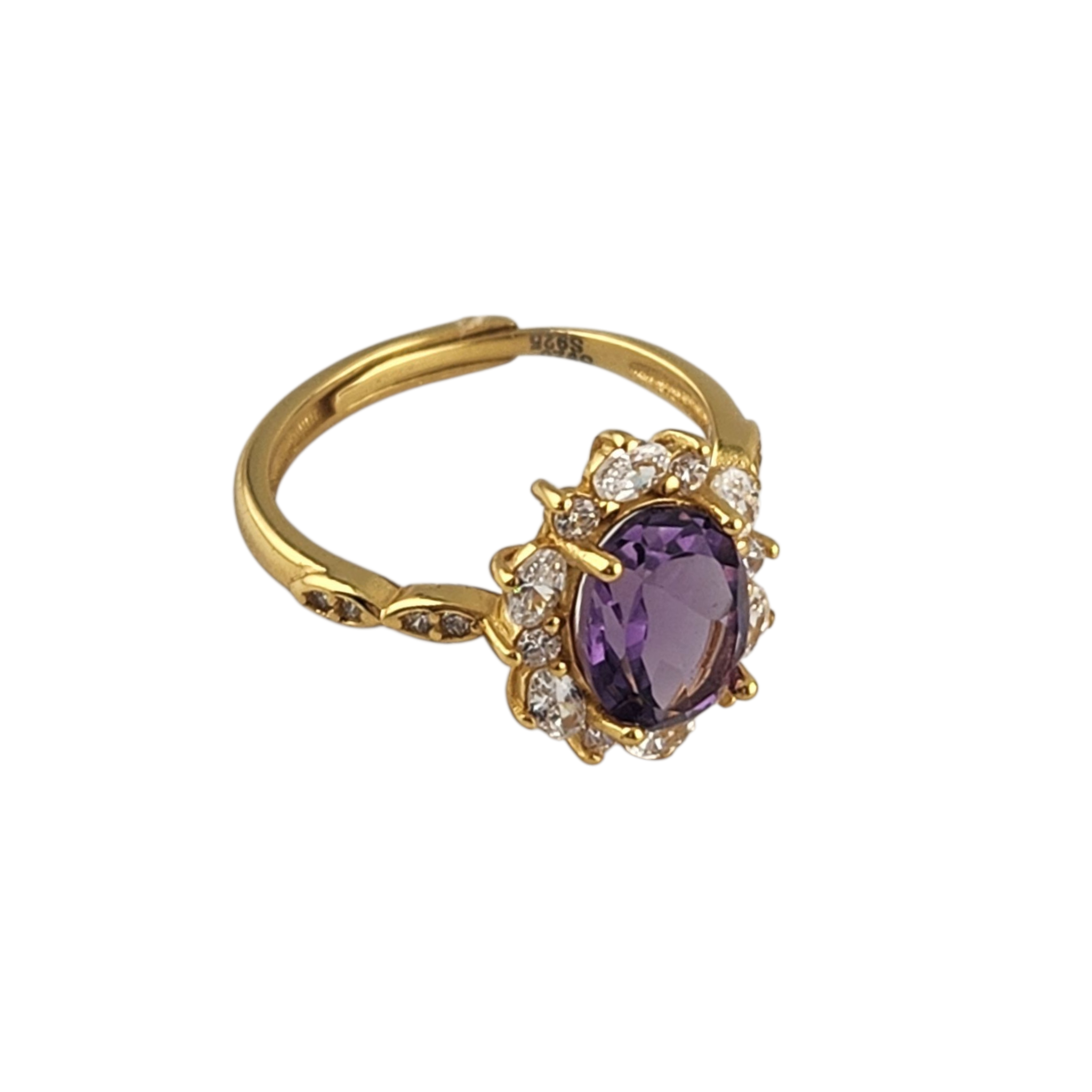 Gold Amethyst Ring
