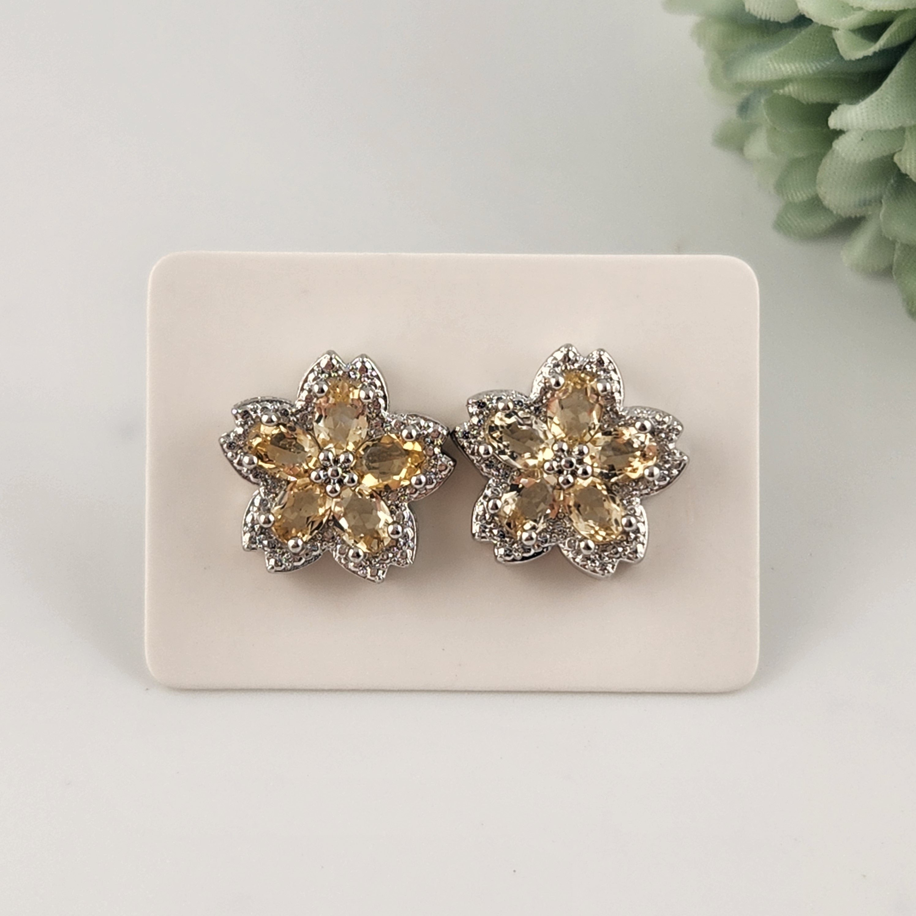 Citrine S925 Earrings