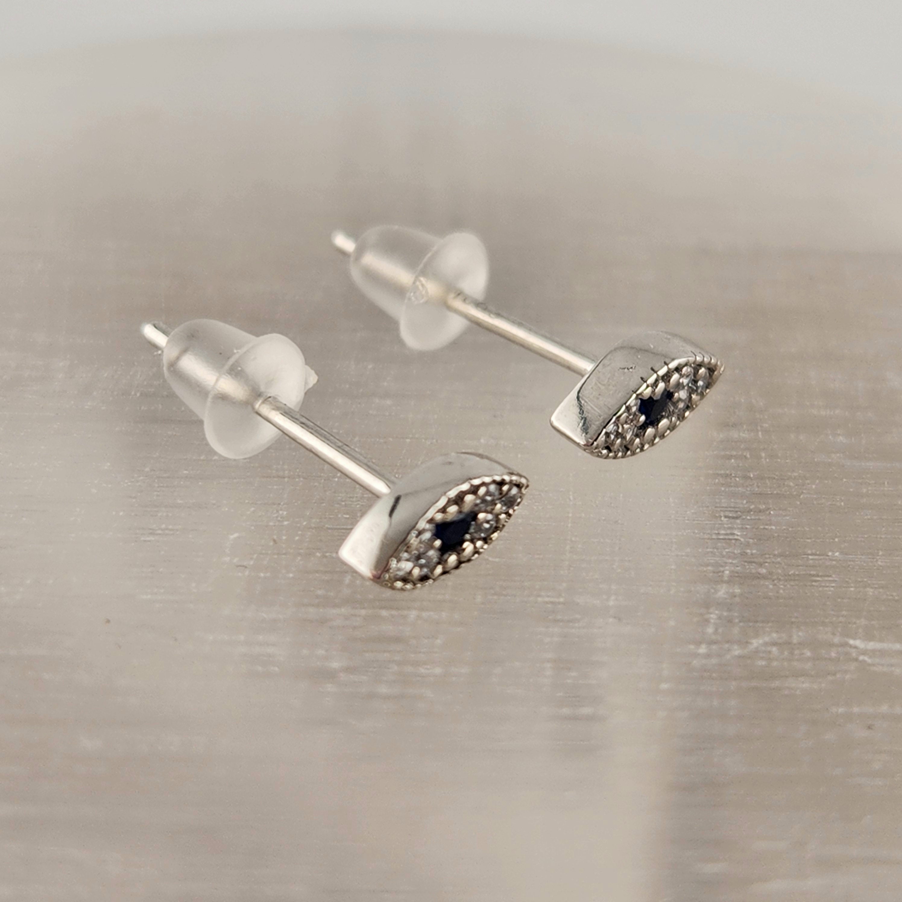 Evil Eye Mini Stud - Silver S925