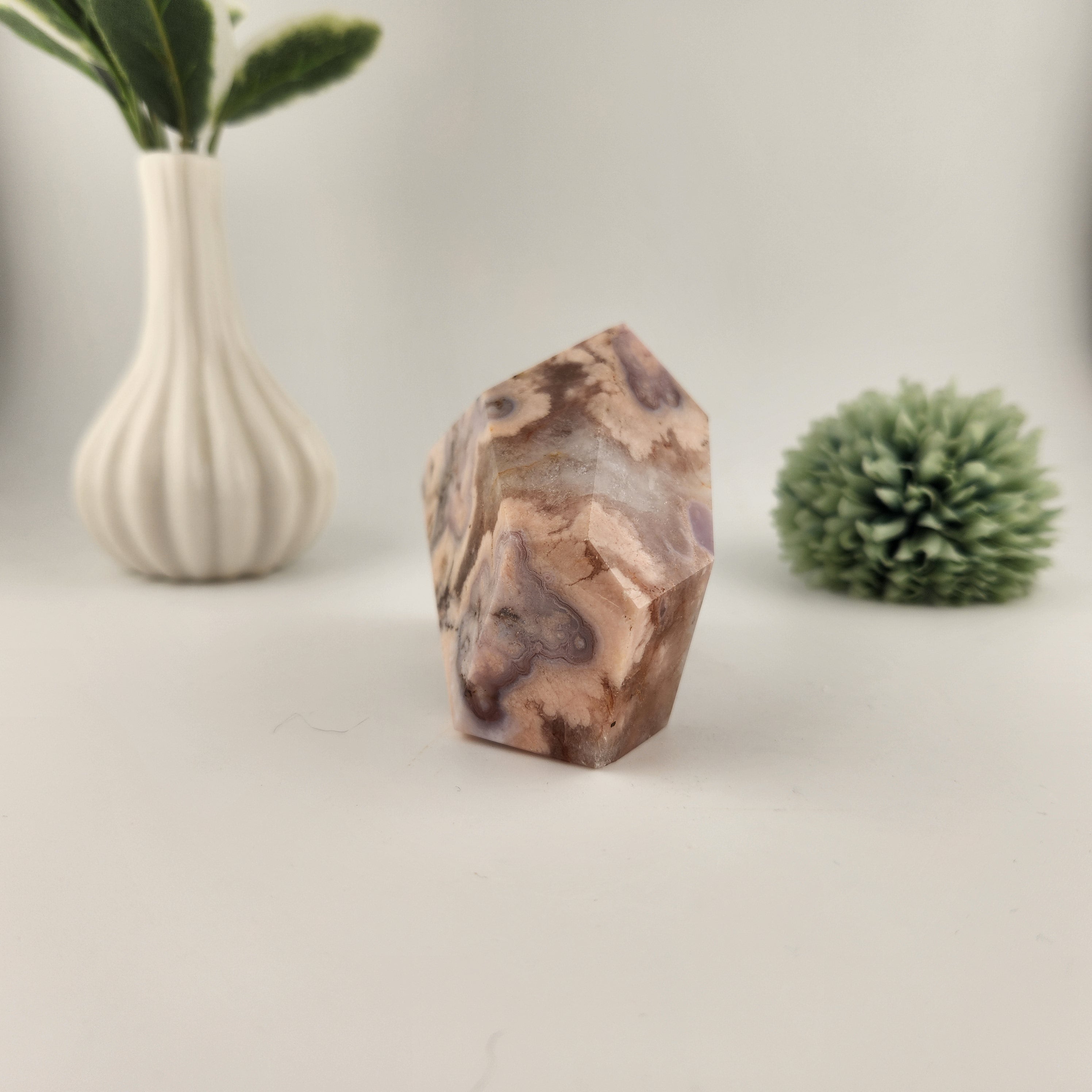 Purple + Pink Flower Agate Freeform