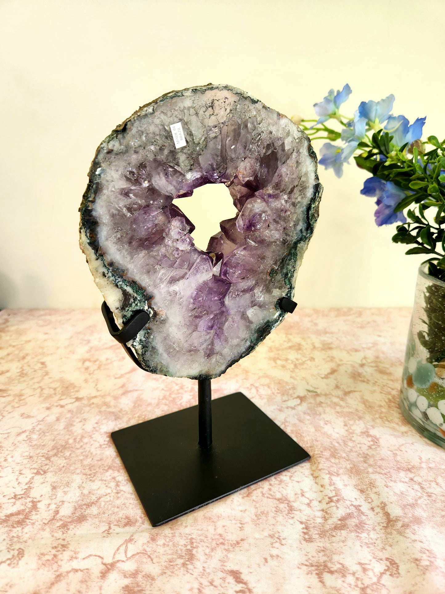 Brazilian Amethyst Portal on Custom Stand - "Harmony"