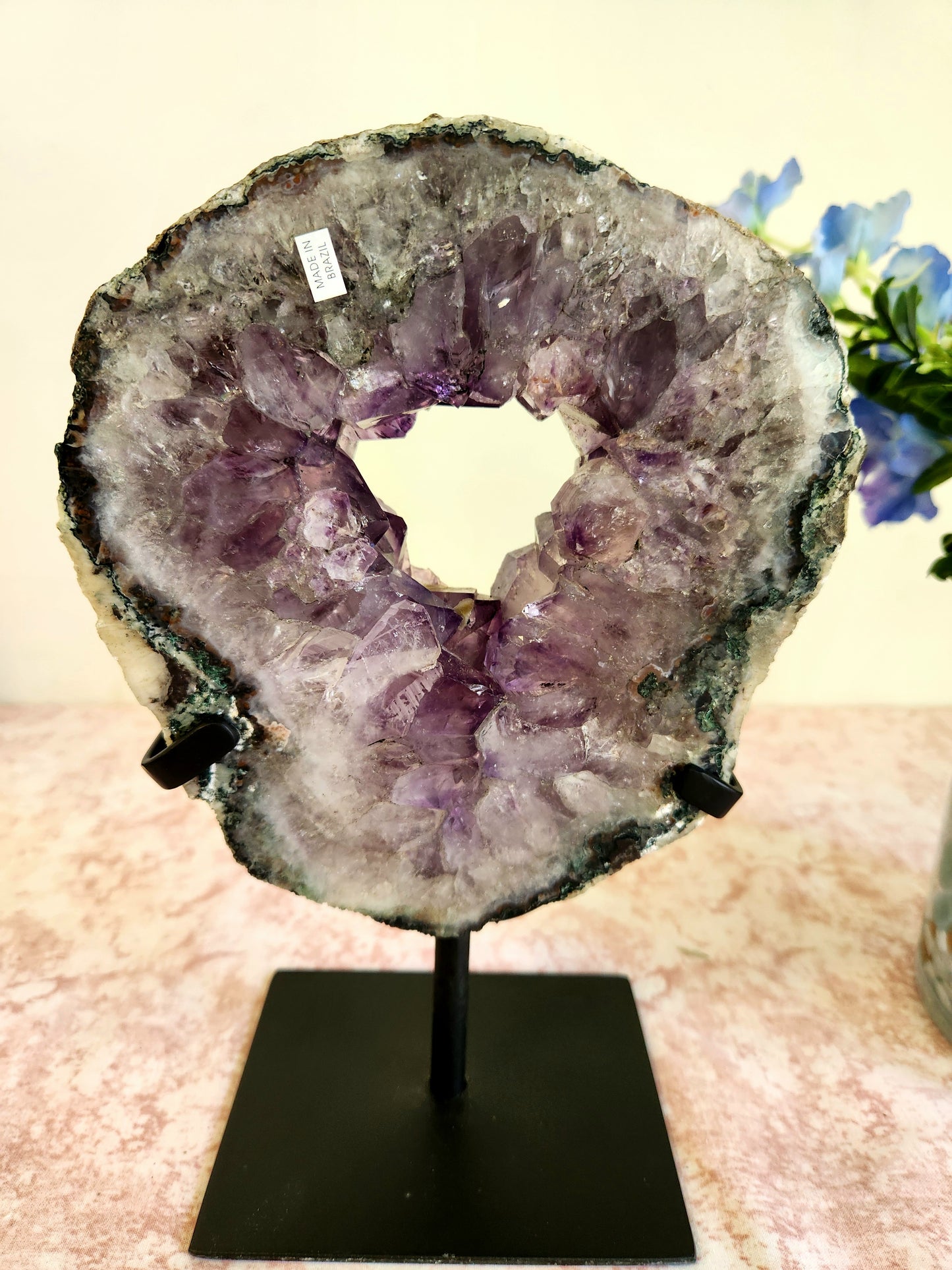 Brazilian Amethyst Portal on Custom Stand - "Harmony"