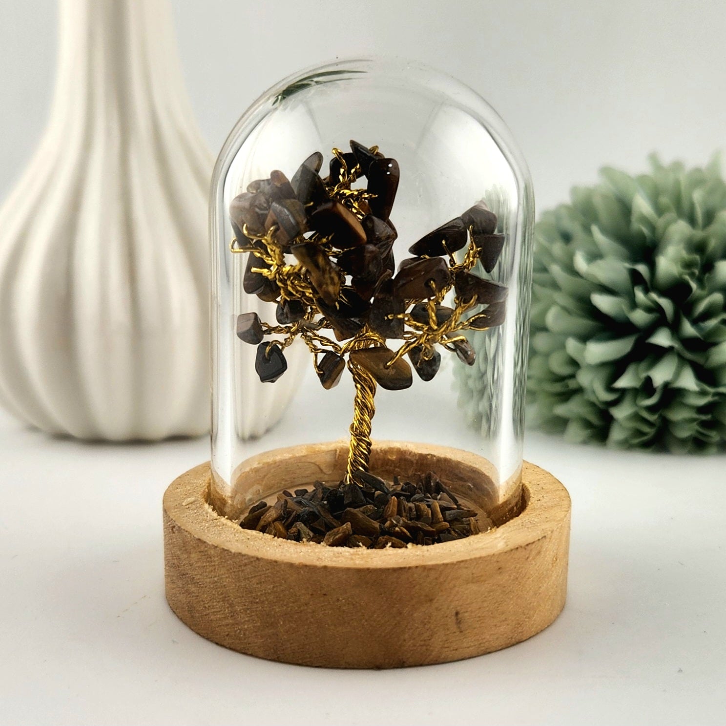 Tigers Eye Crystal Chip Tree
