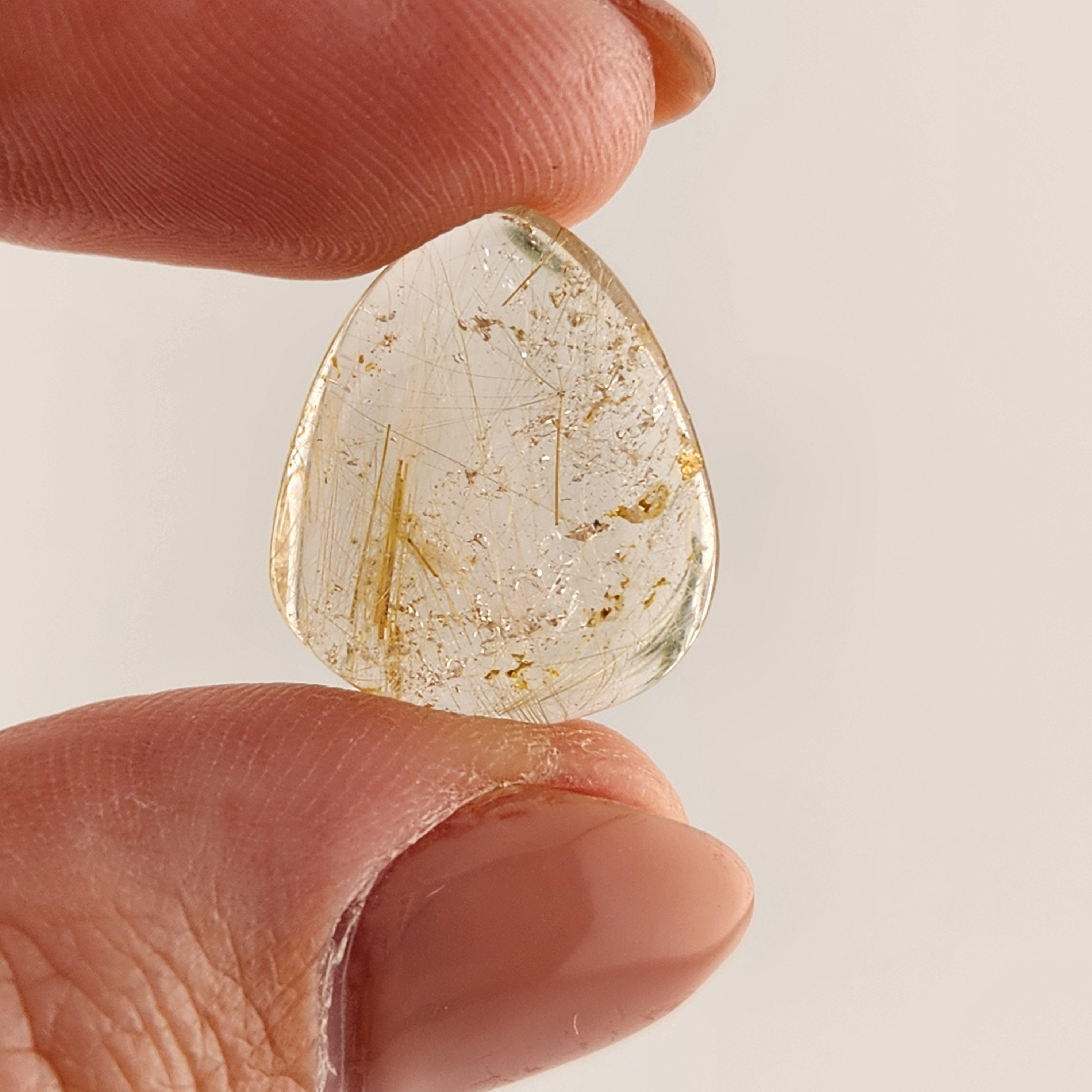 Gold Rutile Mini Cabochon