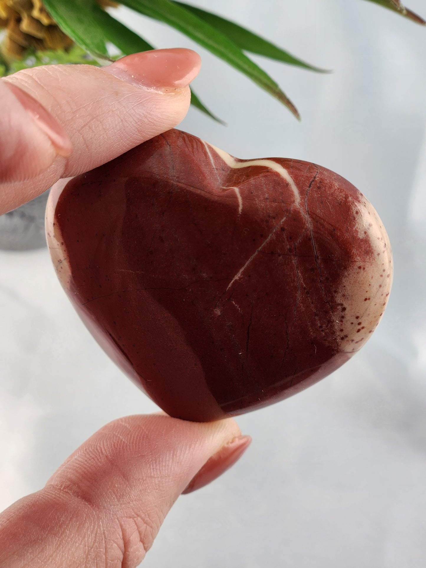 Red Jasper Heart