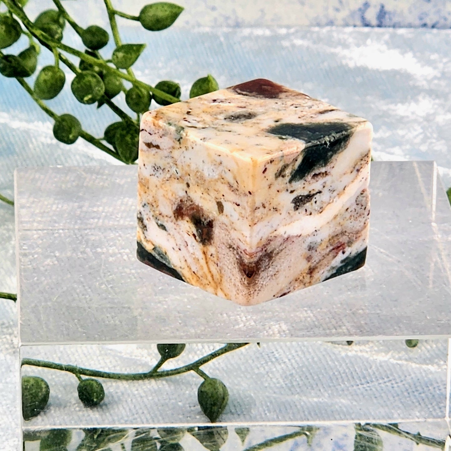 Ocean Jasper Cube