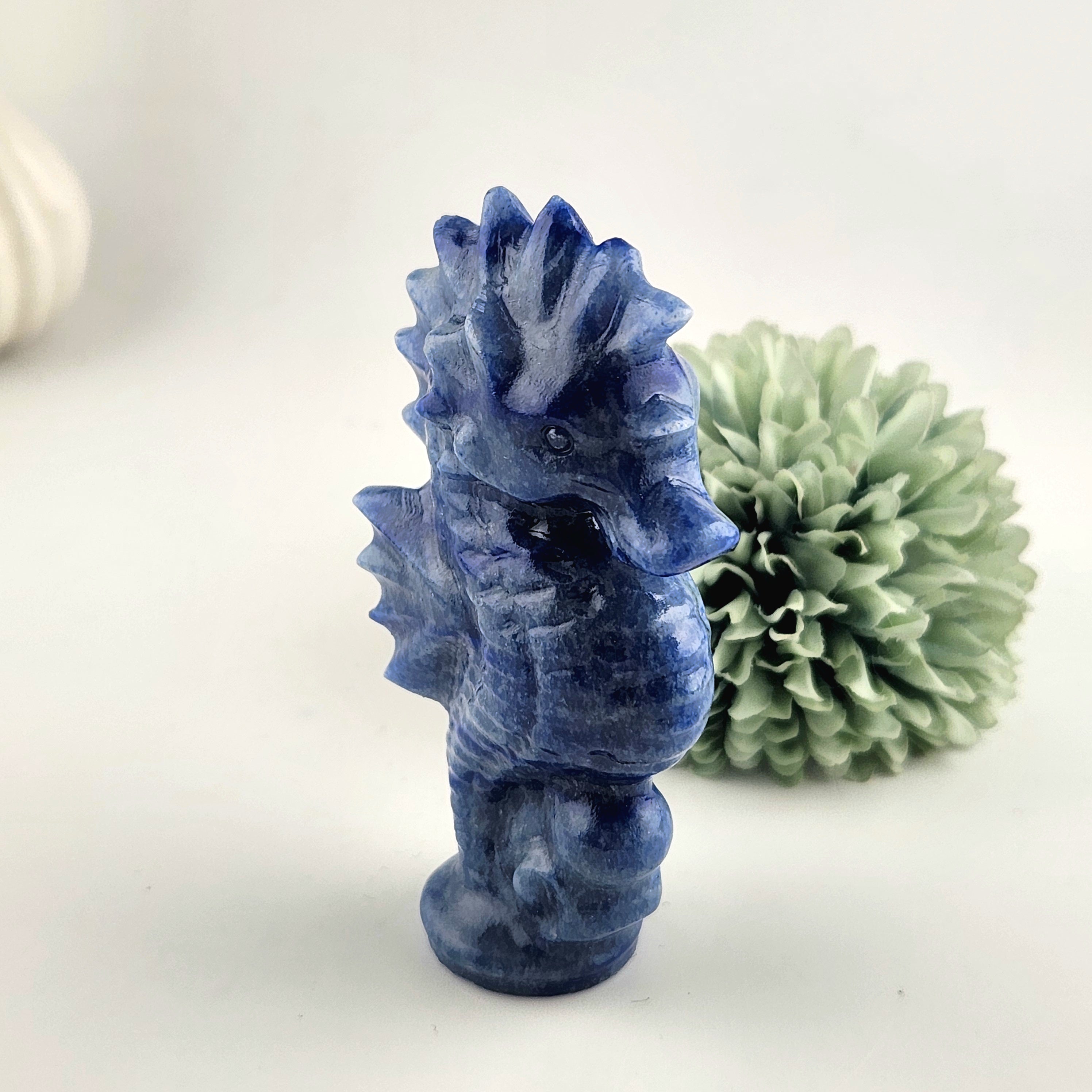 Blue Aventurine Seahorse