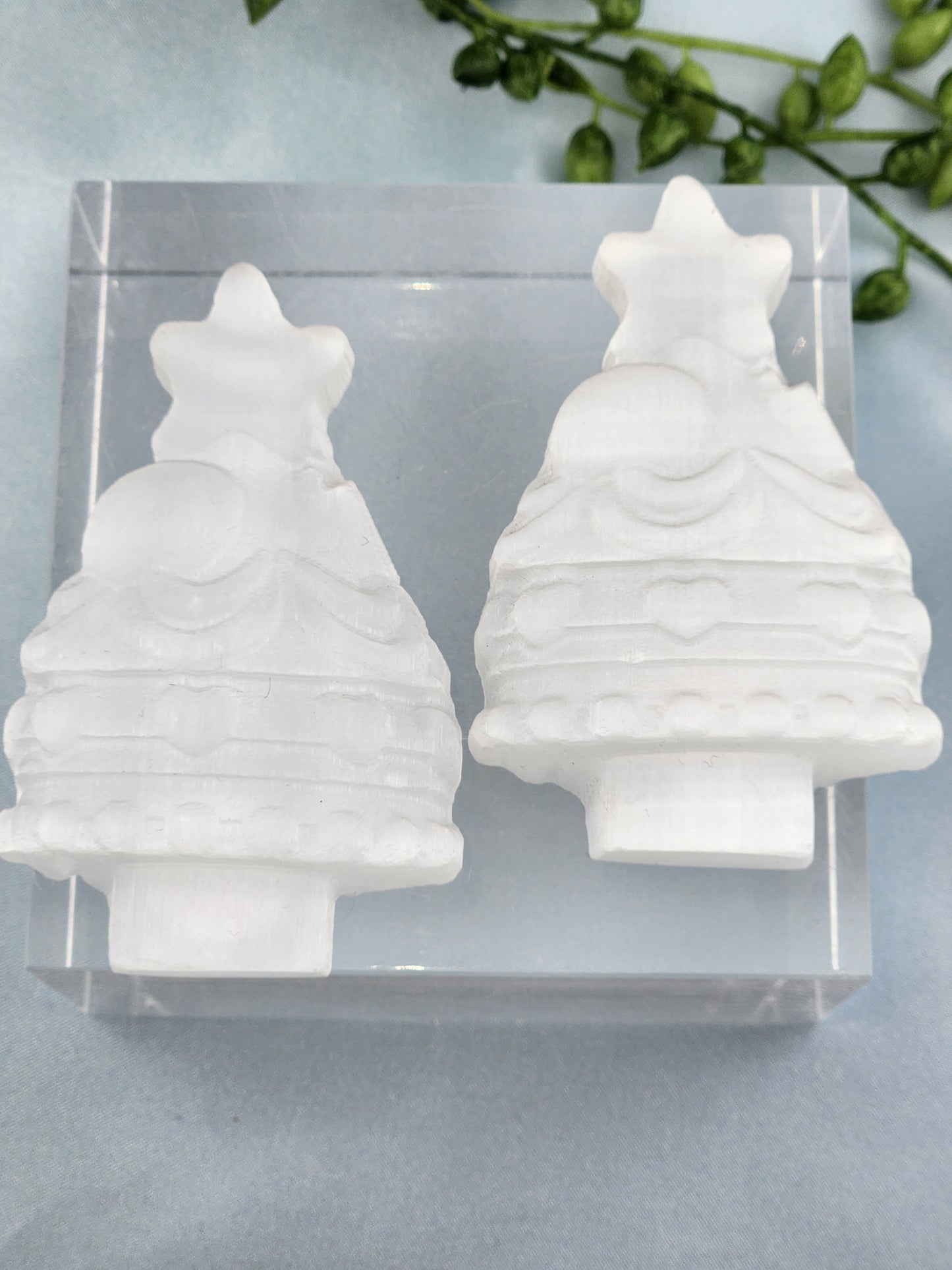 Selenite Christmas Tree