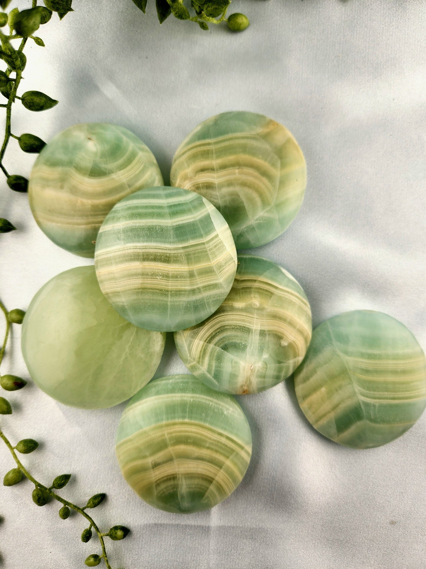 Pistacio Calcite Flat Stone