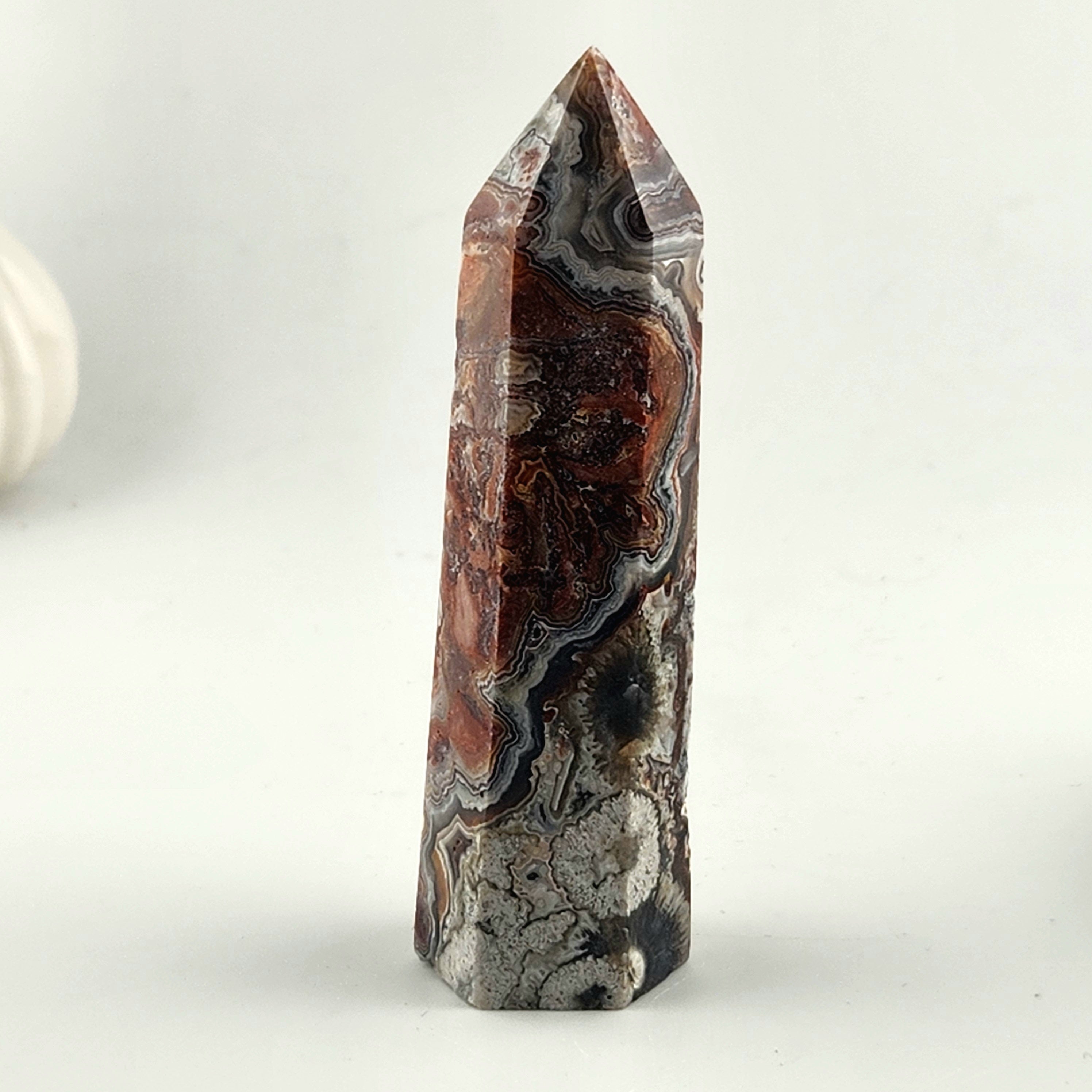 Mexican Crazy Lace Agate Tower