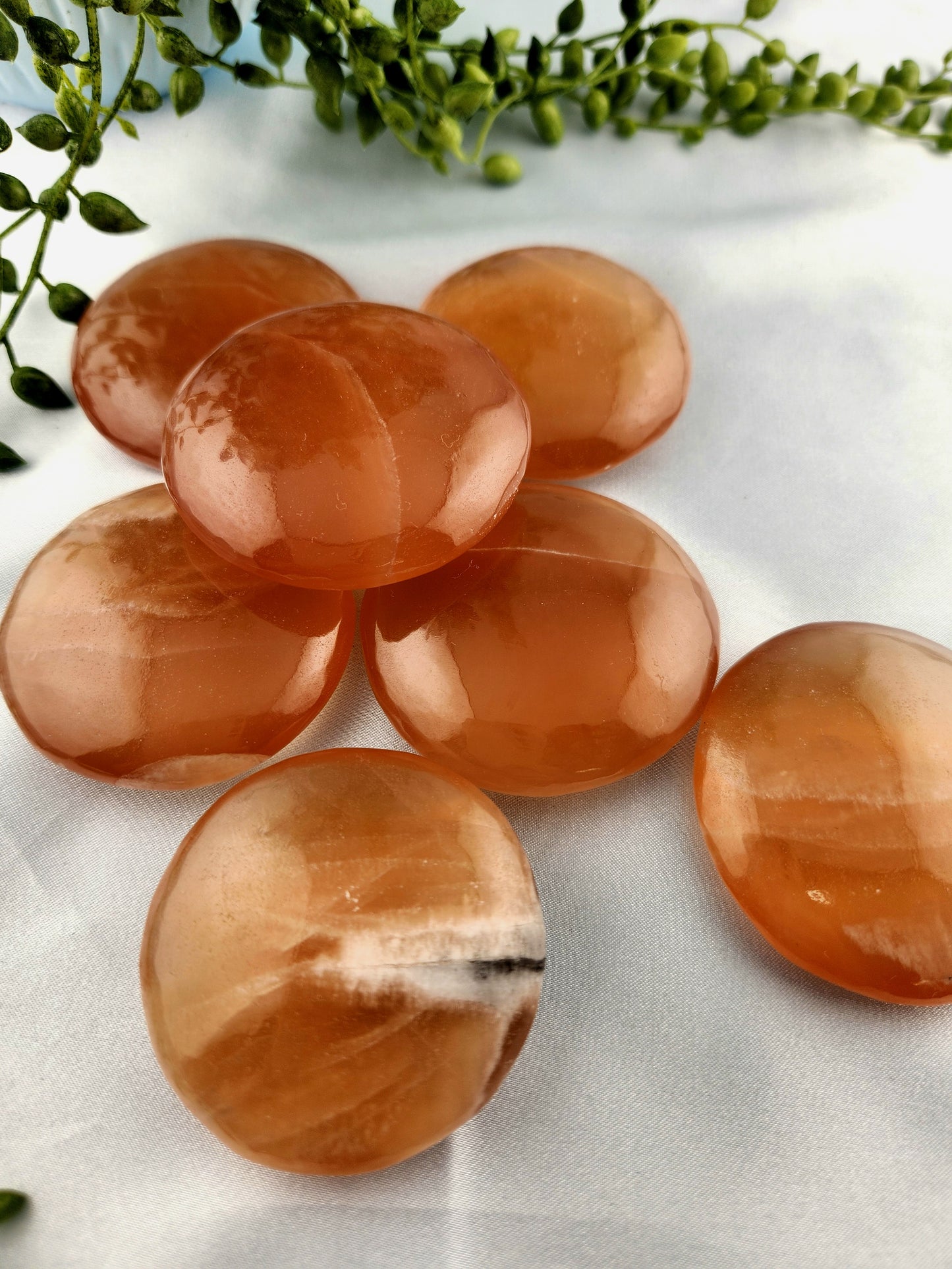 Honey Calcite Flat Stone