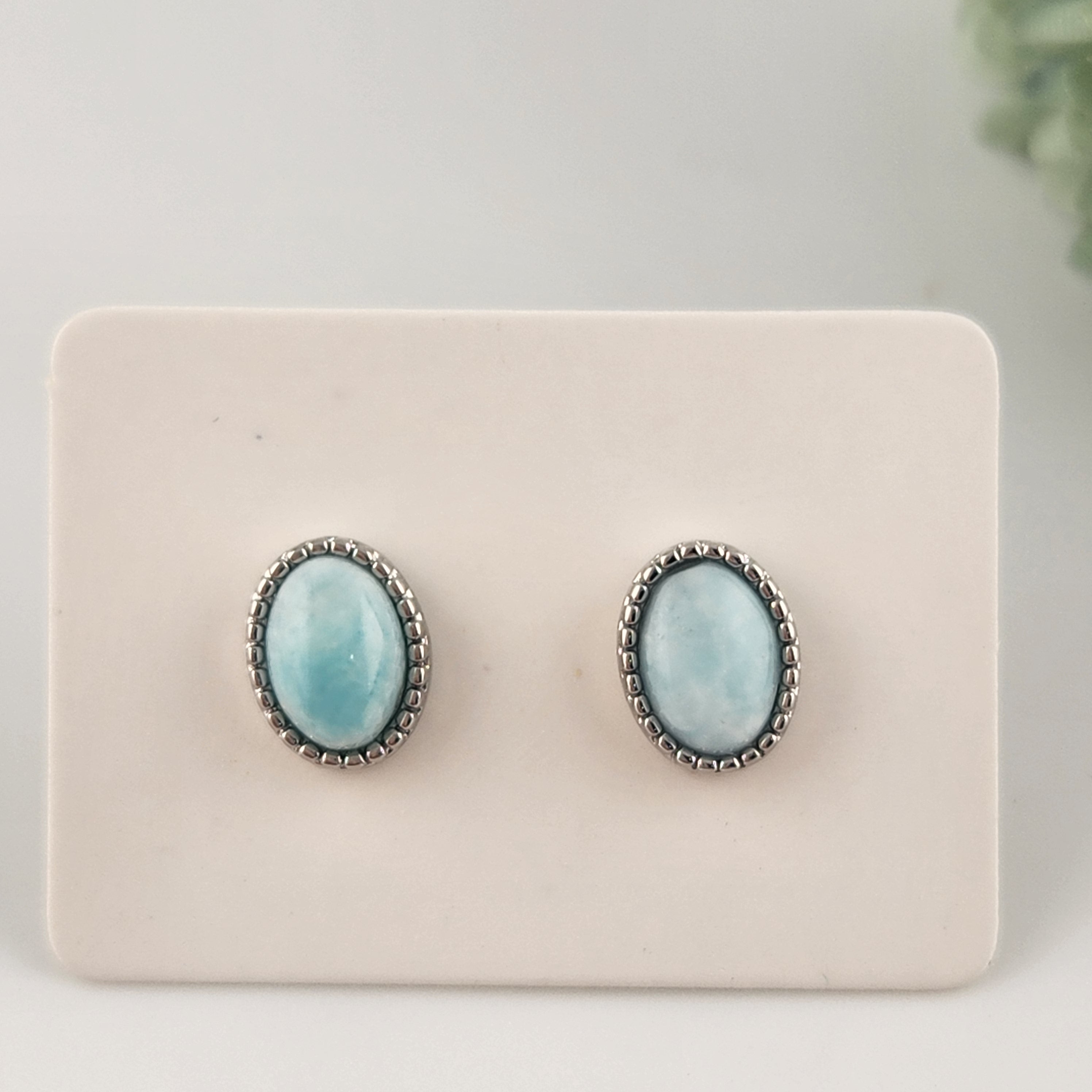 Larimar S925 Earrings