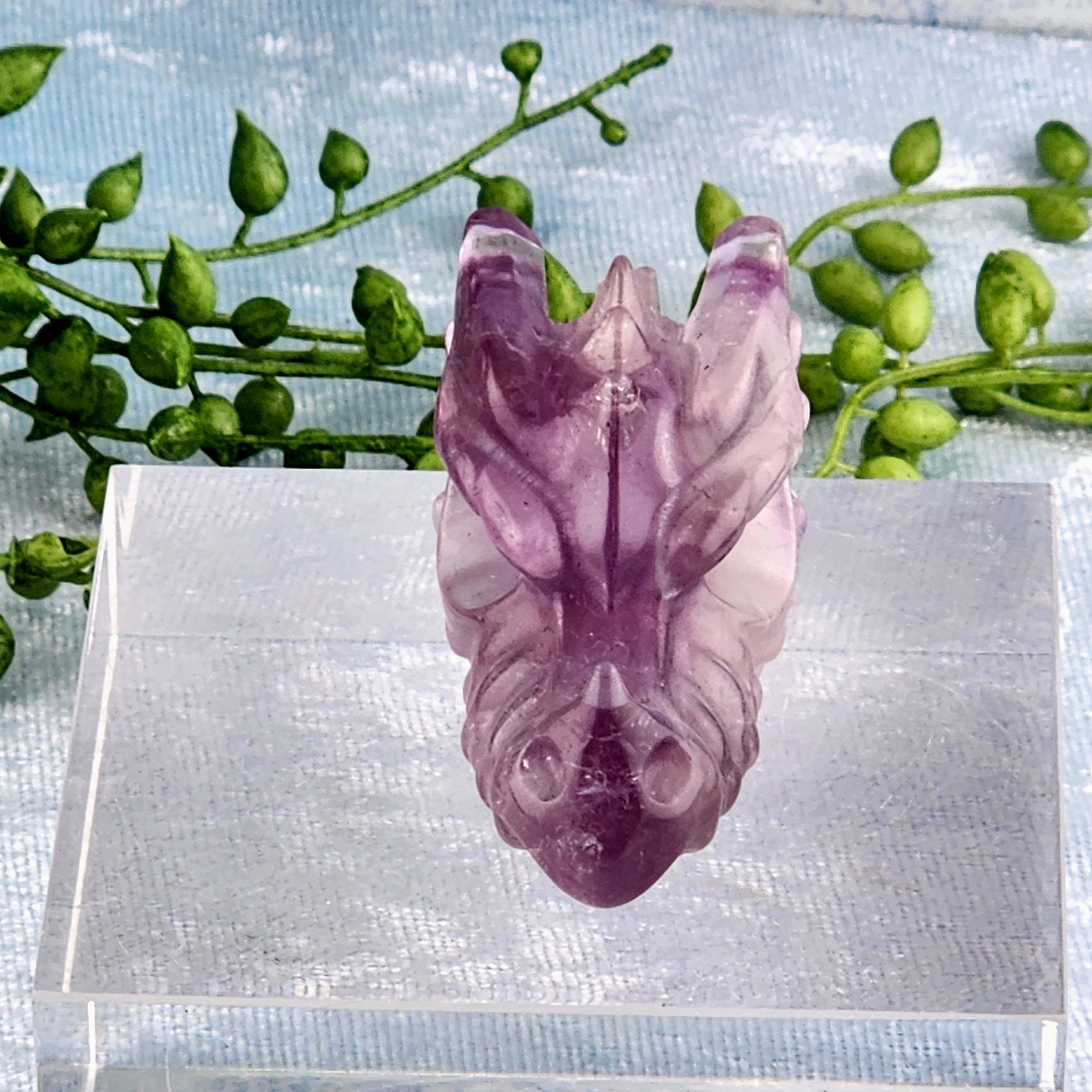 Purple Fluorite Dragonhead