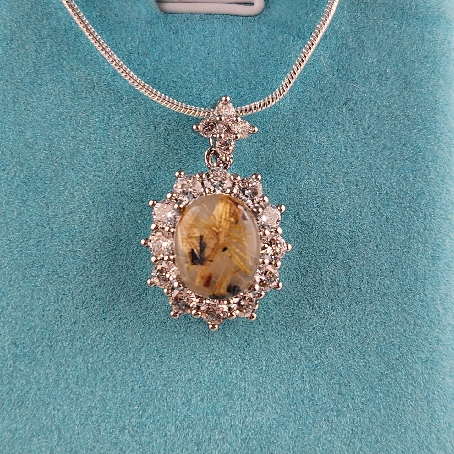 Gold Rutile Pendant